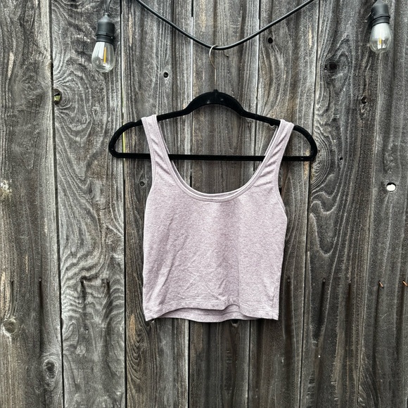 Vuori Women’s Halo Dreamknit Tank Top Heathered Purple Scoop Neck Size Medium - Picture 4 of 5